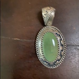Native American silver pendant